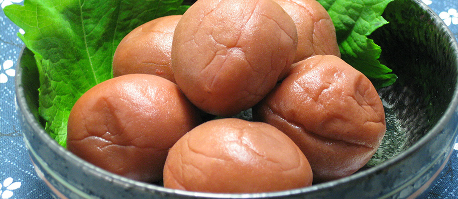 Umeboshi
Eingelegte Umeboshi-Pflaumen in einer Schale – basisches Superfood mit verdauungsfördernder und entgiftender Wirkung.